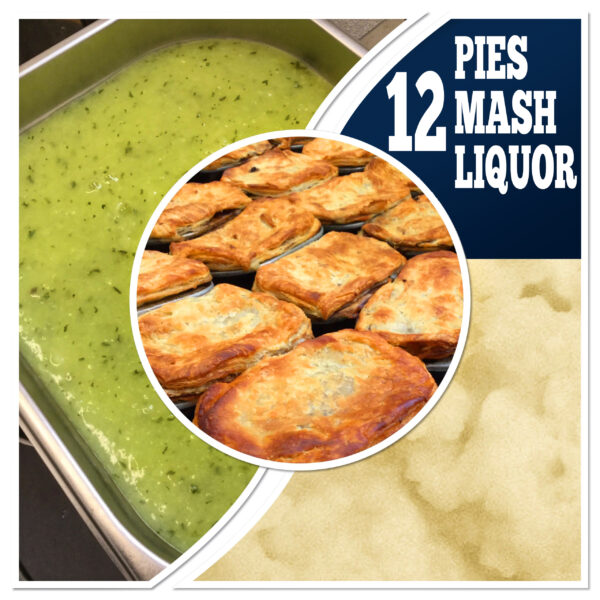 12 Pies, 12 Mash, 12 Liquor (6 pots)
