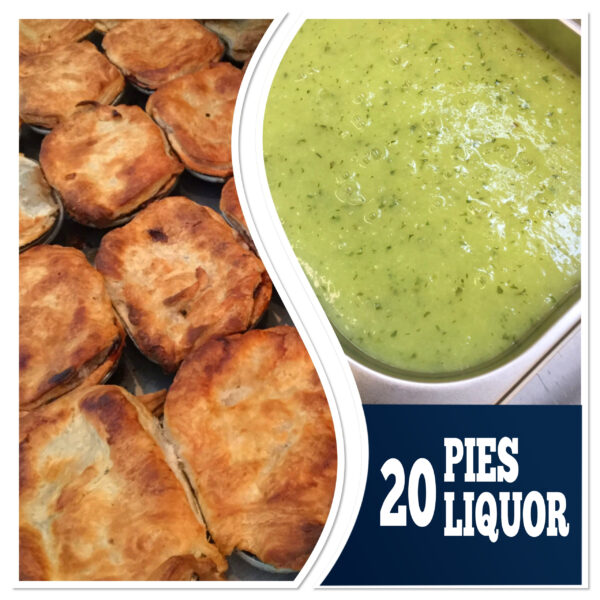 20 Pies, 20 Liquor (10 pots) (no mash)