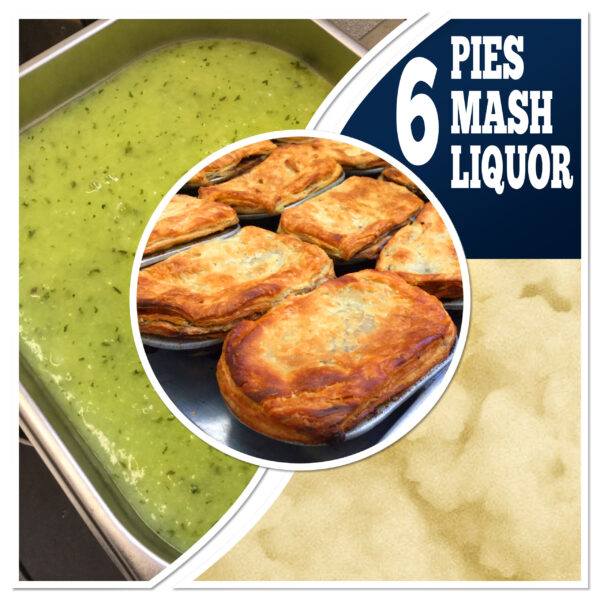 6 Pies, 6 Mash, 6 Liquor (3 pots)